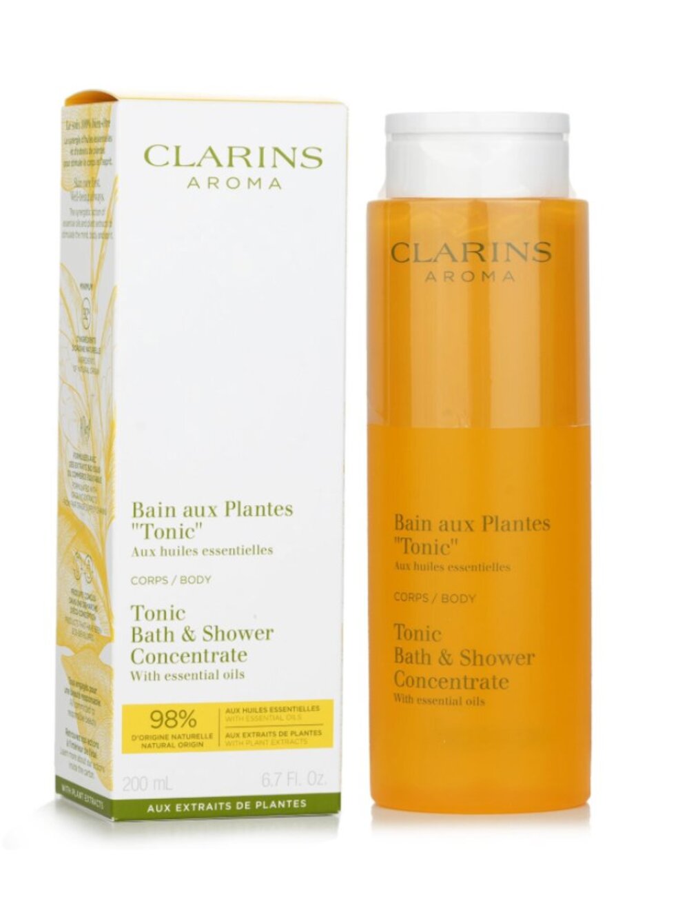 Clarins Tonic Bath & Shower Concentrate Shower Gel 200ml New in Box